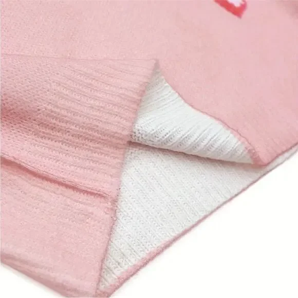 Pink Lush Bow Knot Pattern Sweater - Picture 4 of 4